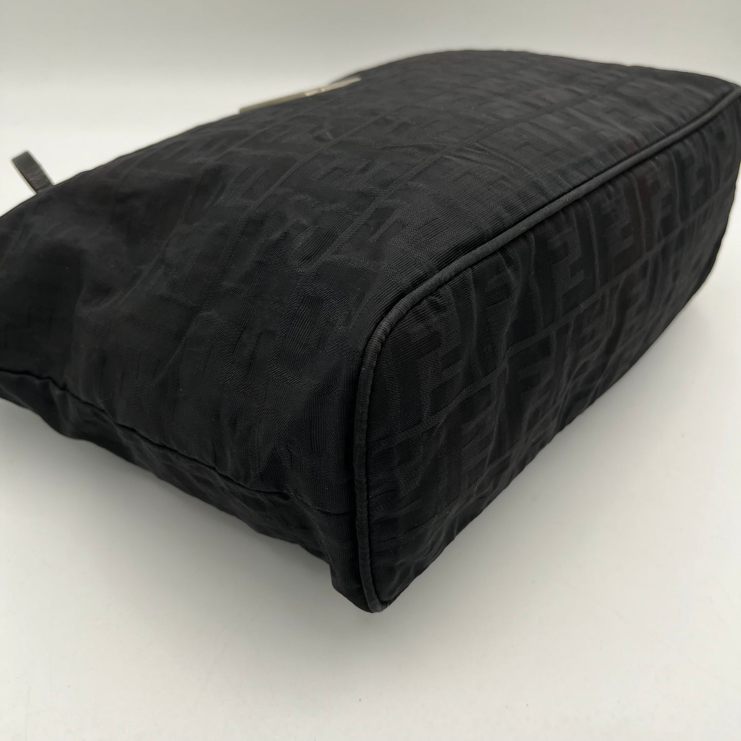 Fendi Black Zucca FF Zip Tote