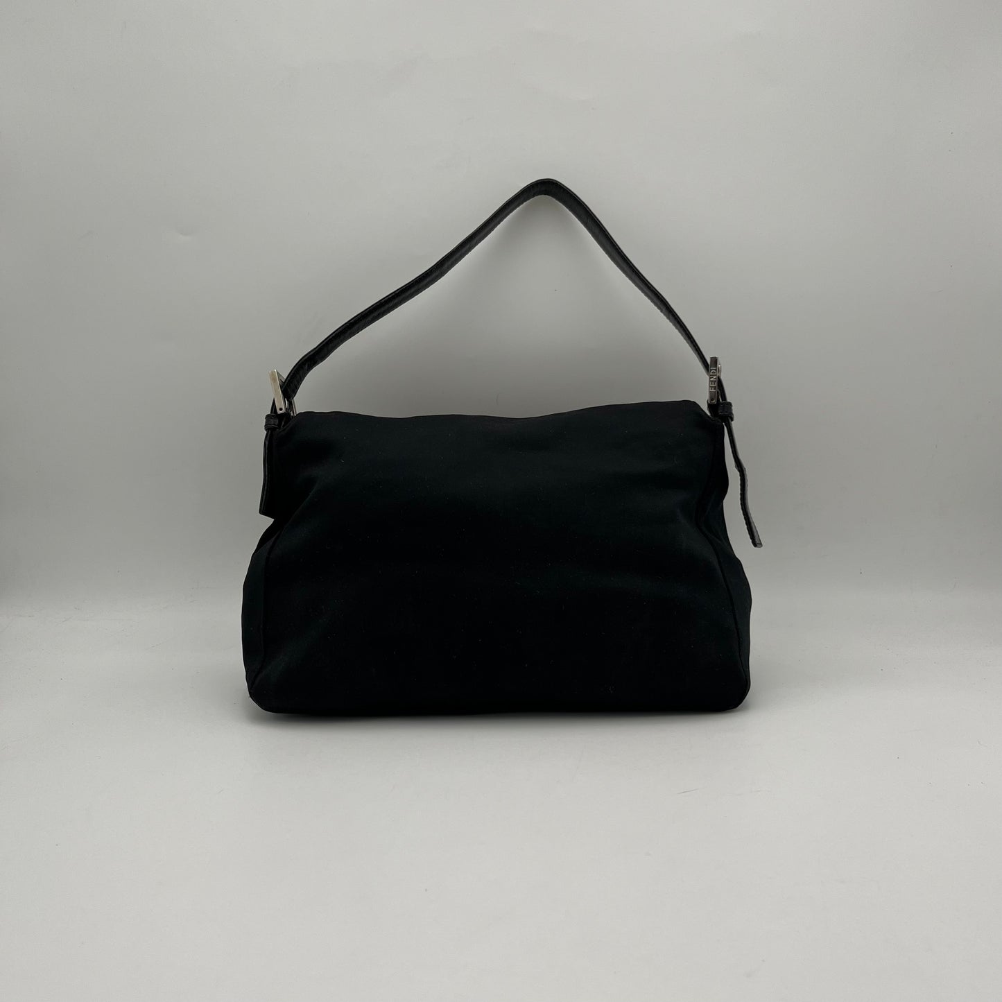 Fendi Black Neoprene Mamma Baguette