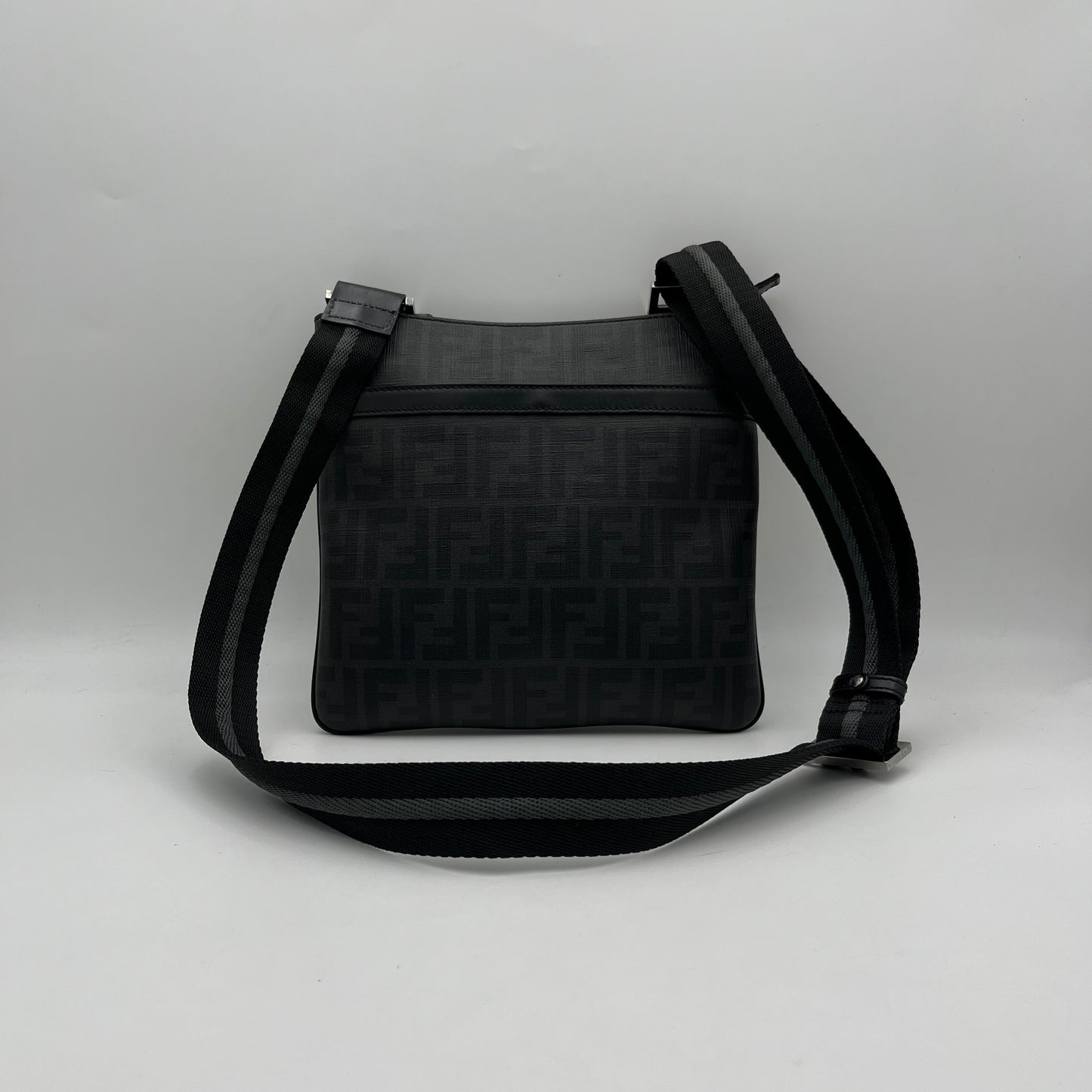 Fendi Black Zucca Spalmati Crossbody