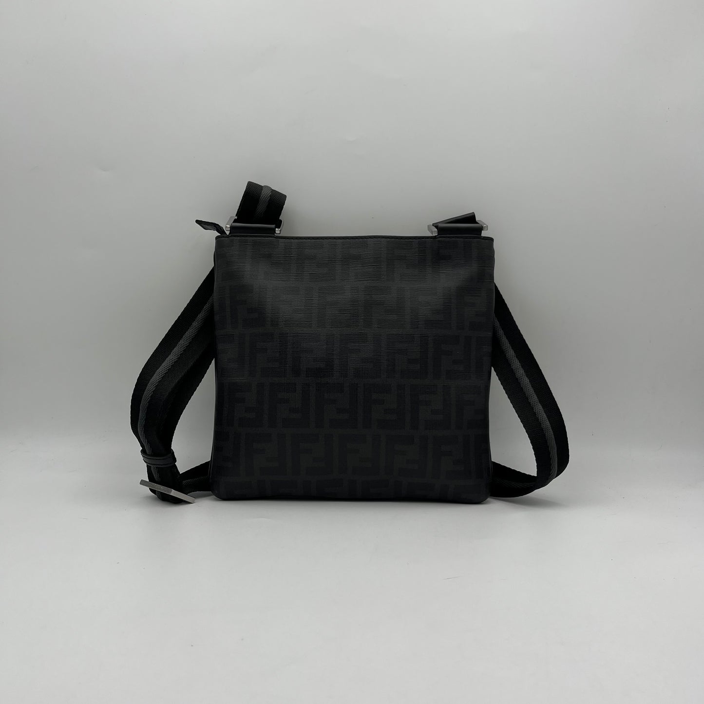 Fendi Black Zucca Spalmati Crossbody