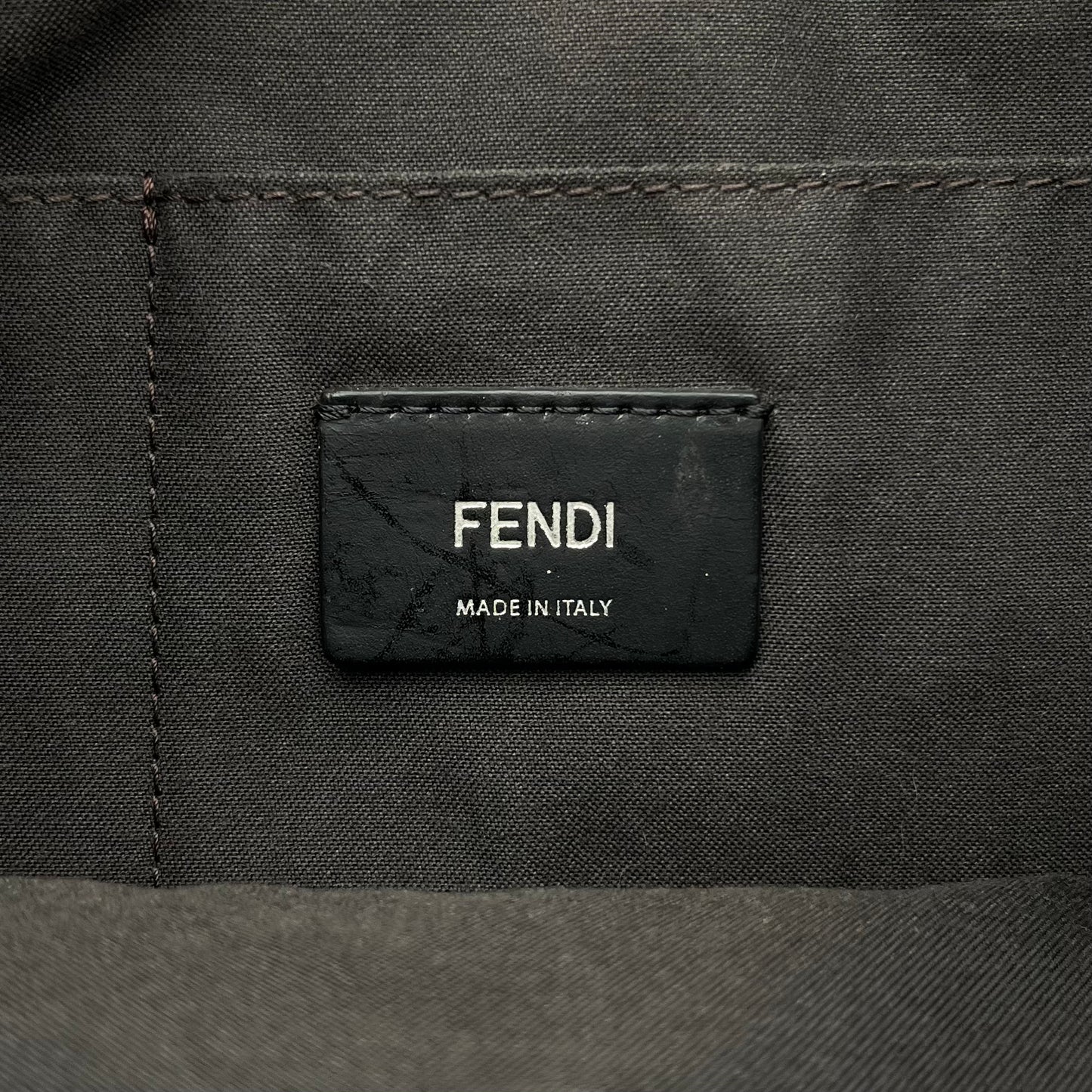 Fendi Black Zucca Spalmati Crossbody