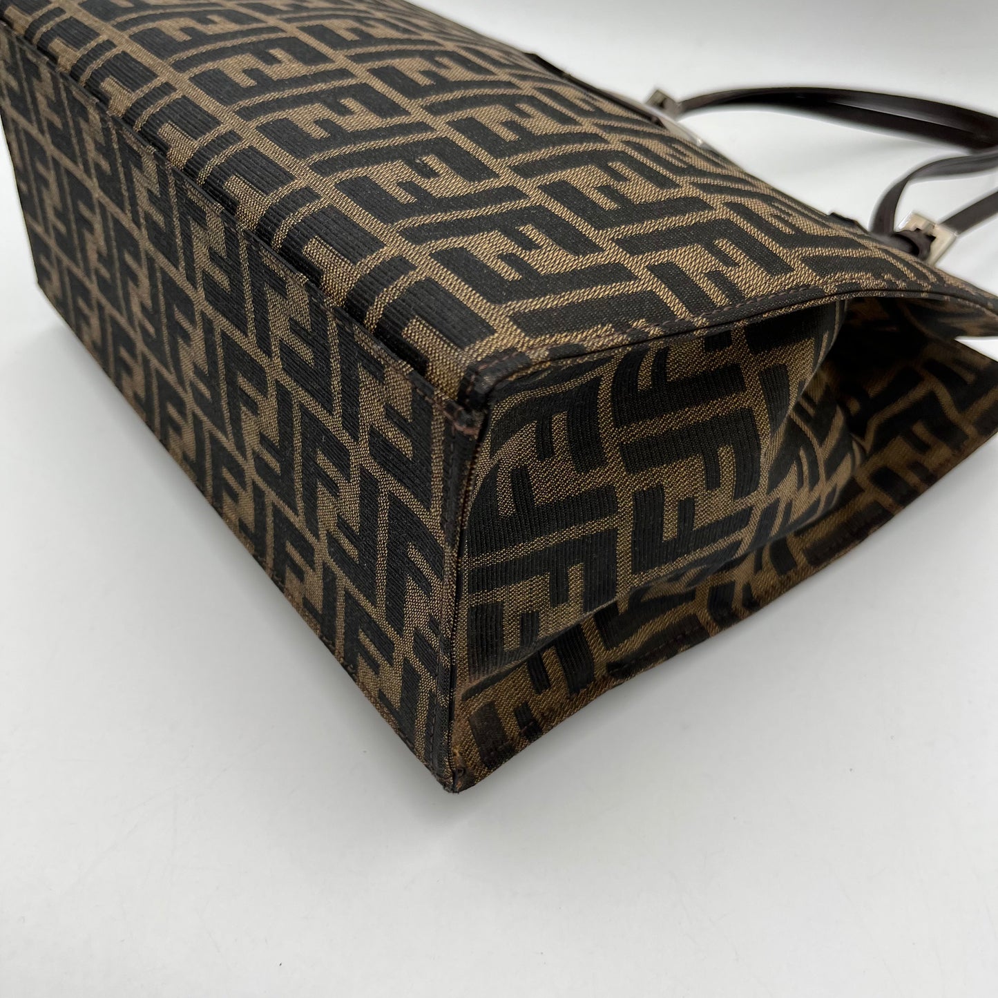 Fendi Tobacco Zucca Tote Shoulder Bag
