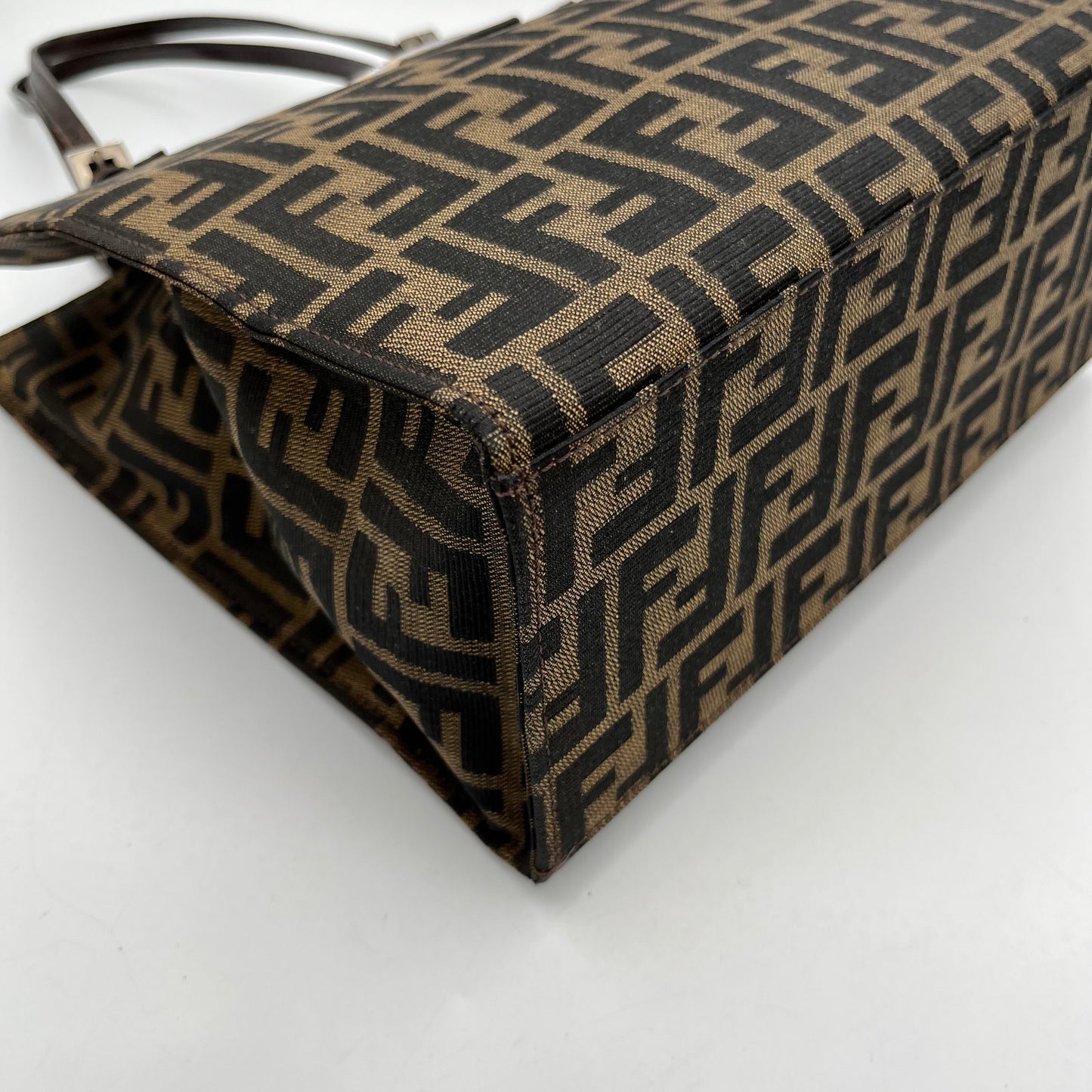 Fendi Tobacco Zucca Tote Shoulder Bag