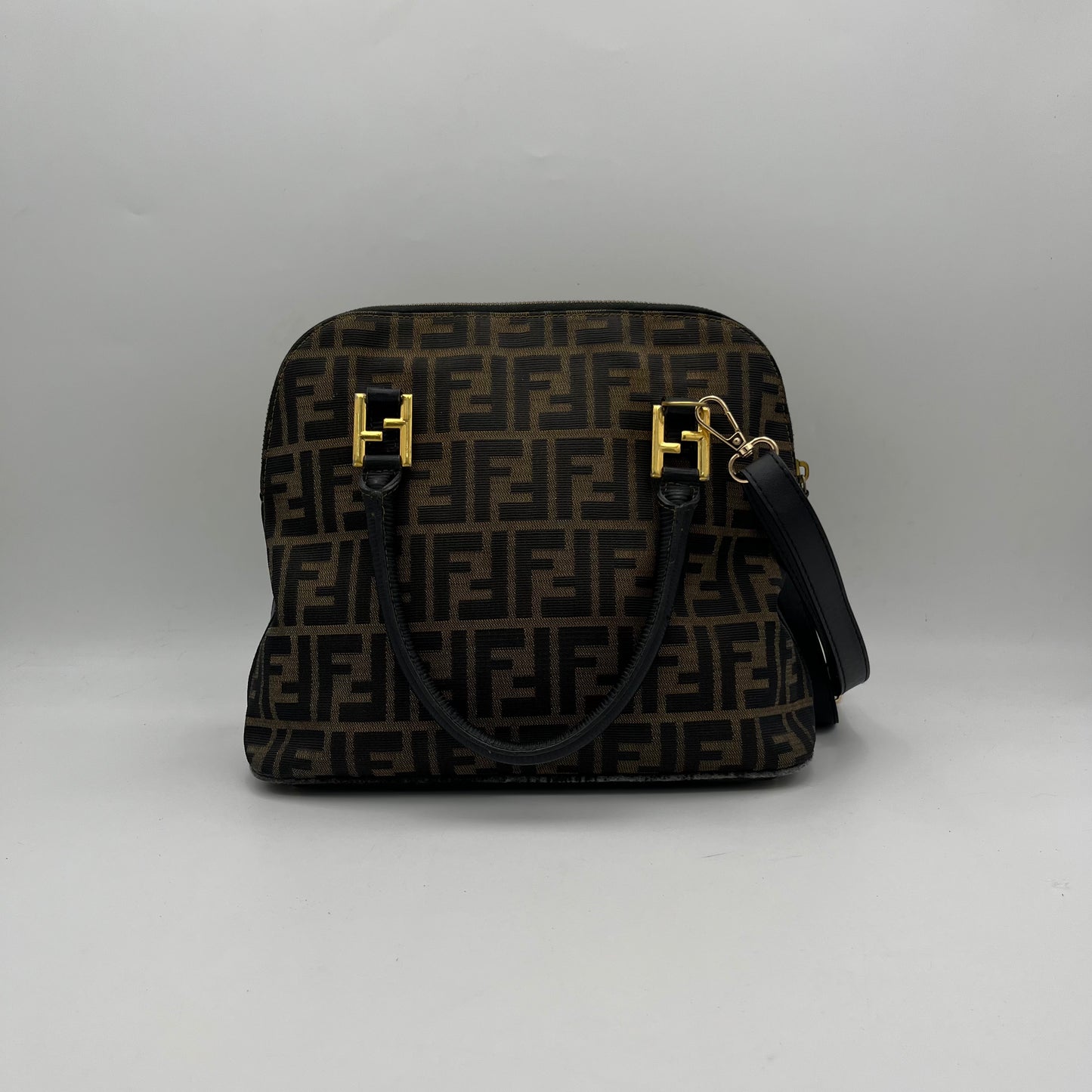 Fendi Tobacco Zucca Alma Handbag
