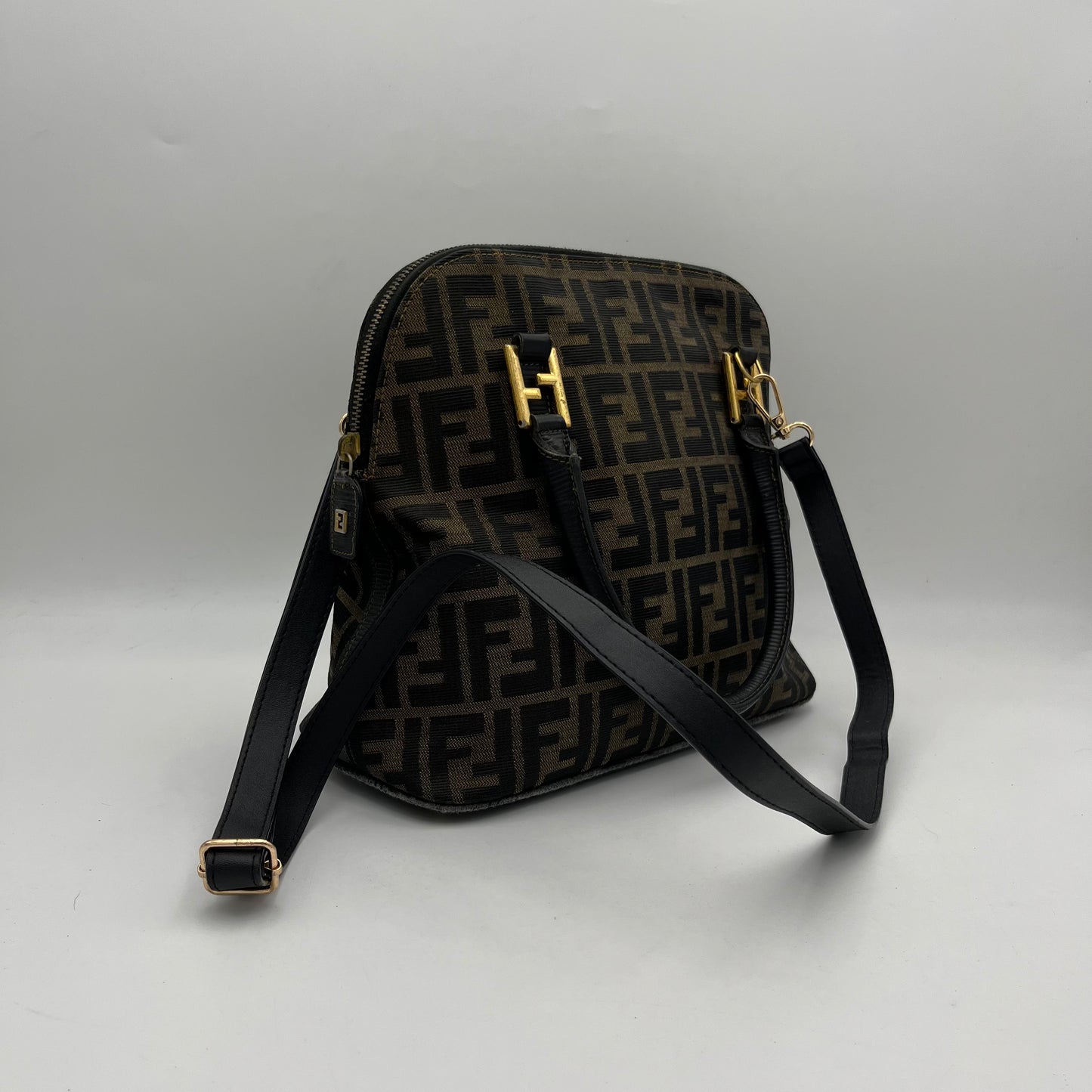 Fendi Tobacco Zucca Alma Handbag