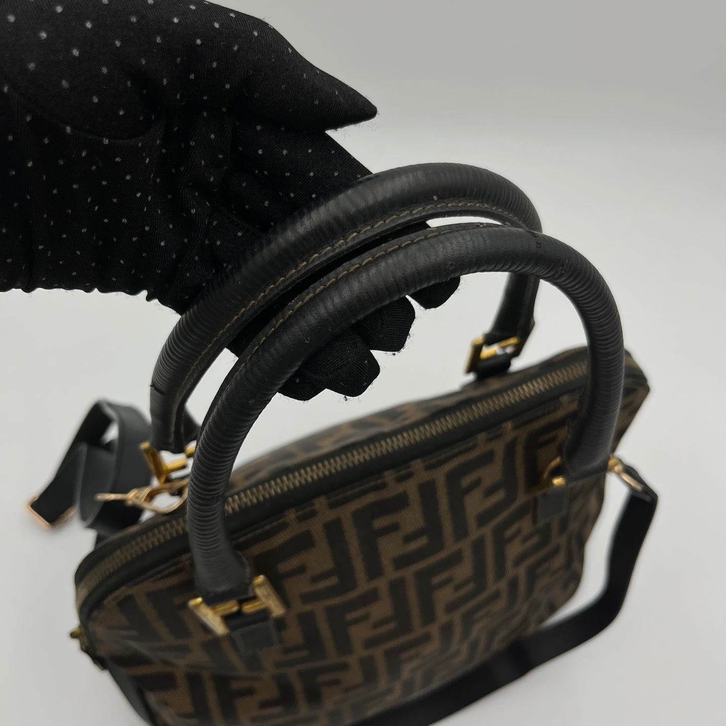 Fendi Tobacco Zucca Alma Handbag