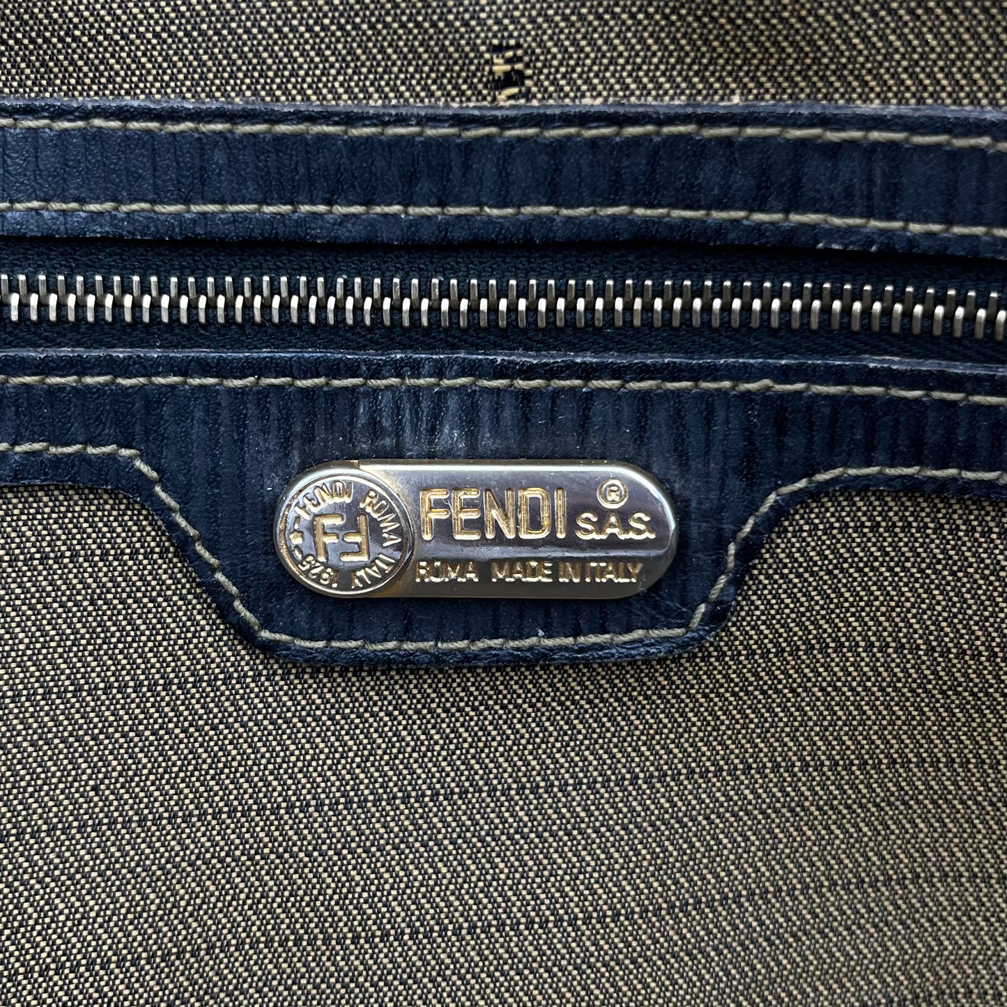 Fendi Tobacco Zucca Alma Handbag