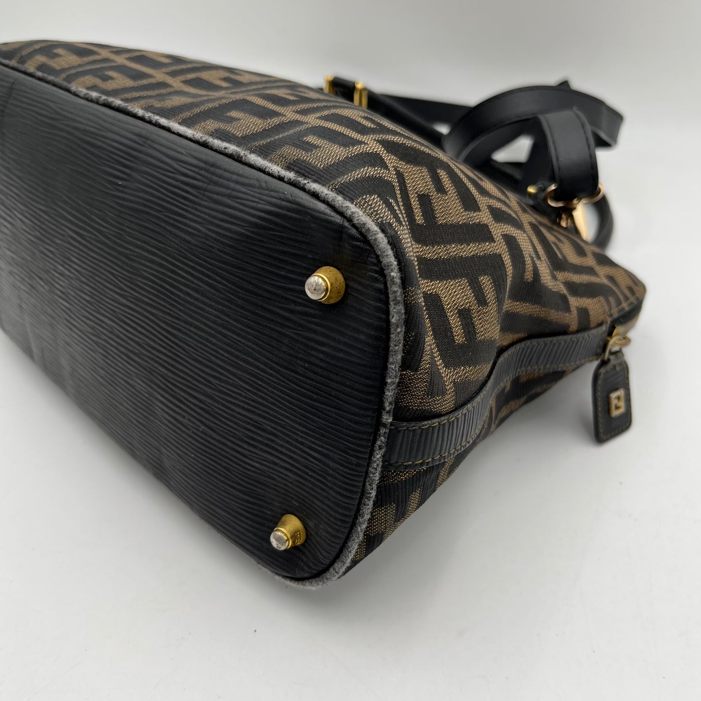 Fendi Tobacco Zucca Alma Handbag