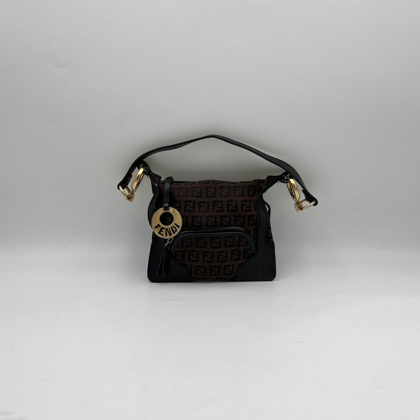 Fendi Dark Brown Zucchino Mini Chef Baguette