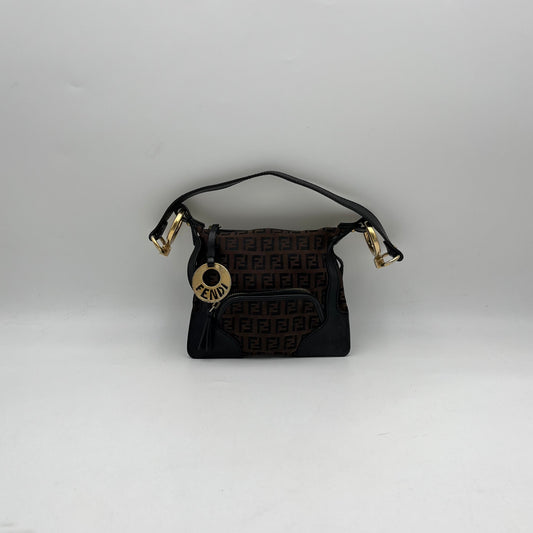 Fendi Dark Brown Zucchino Mini Chef Baguette