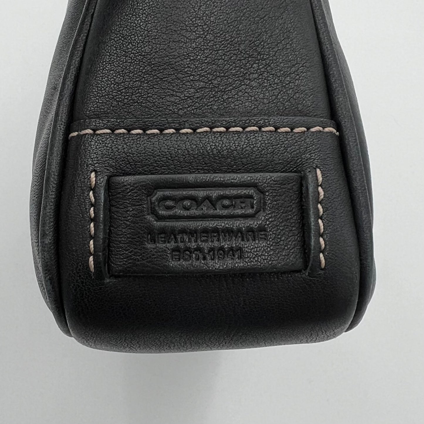 Coach Black Leather Hampton Shoulder Bag