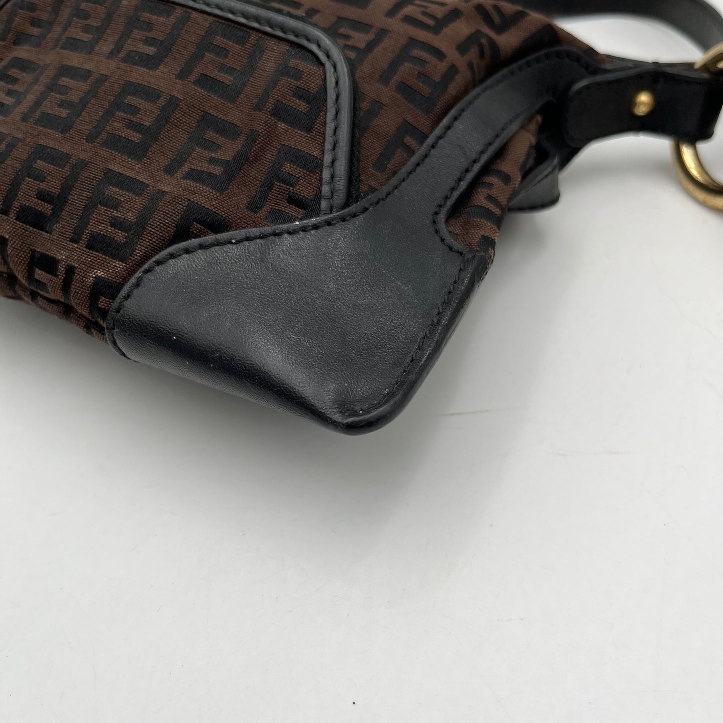 Fendi Dark Brown Zucchino Mini Chef Baguette