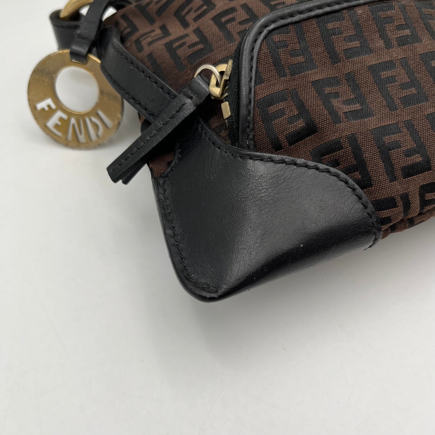 Fendi Dark Brown Zucchino Mini Chef Baguette
