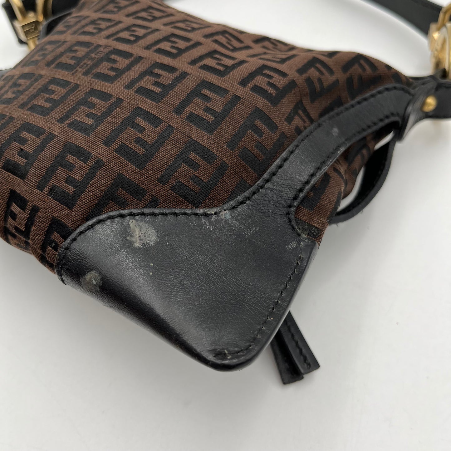 Fendi Dark Brown Zucchino Mini Chef Baguette