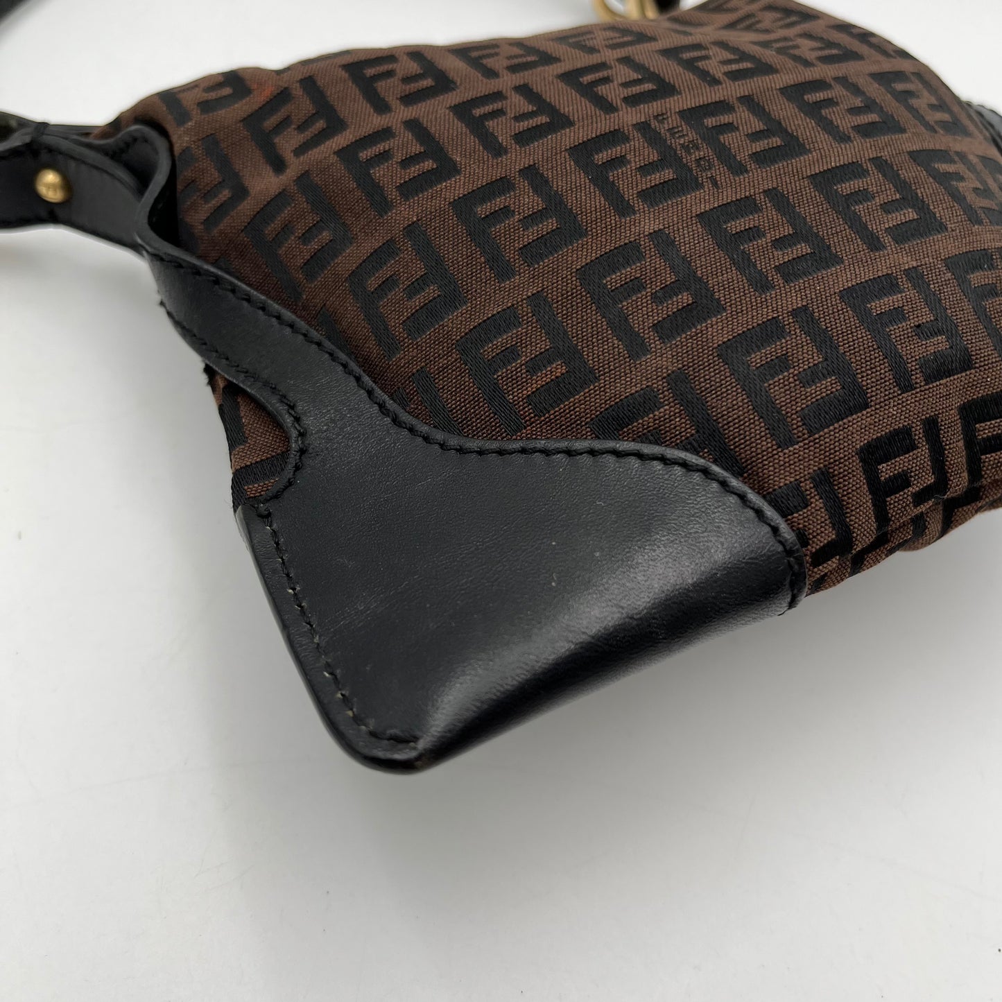 Fendi Dark Brown Zucchino Mini Chef Baguette