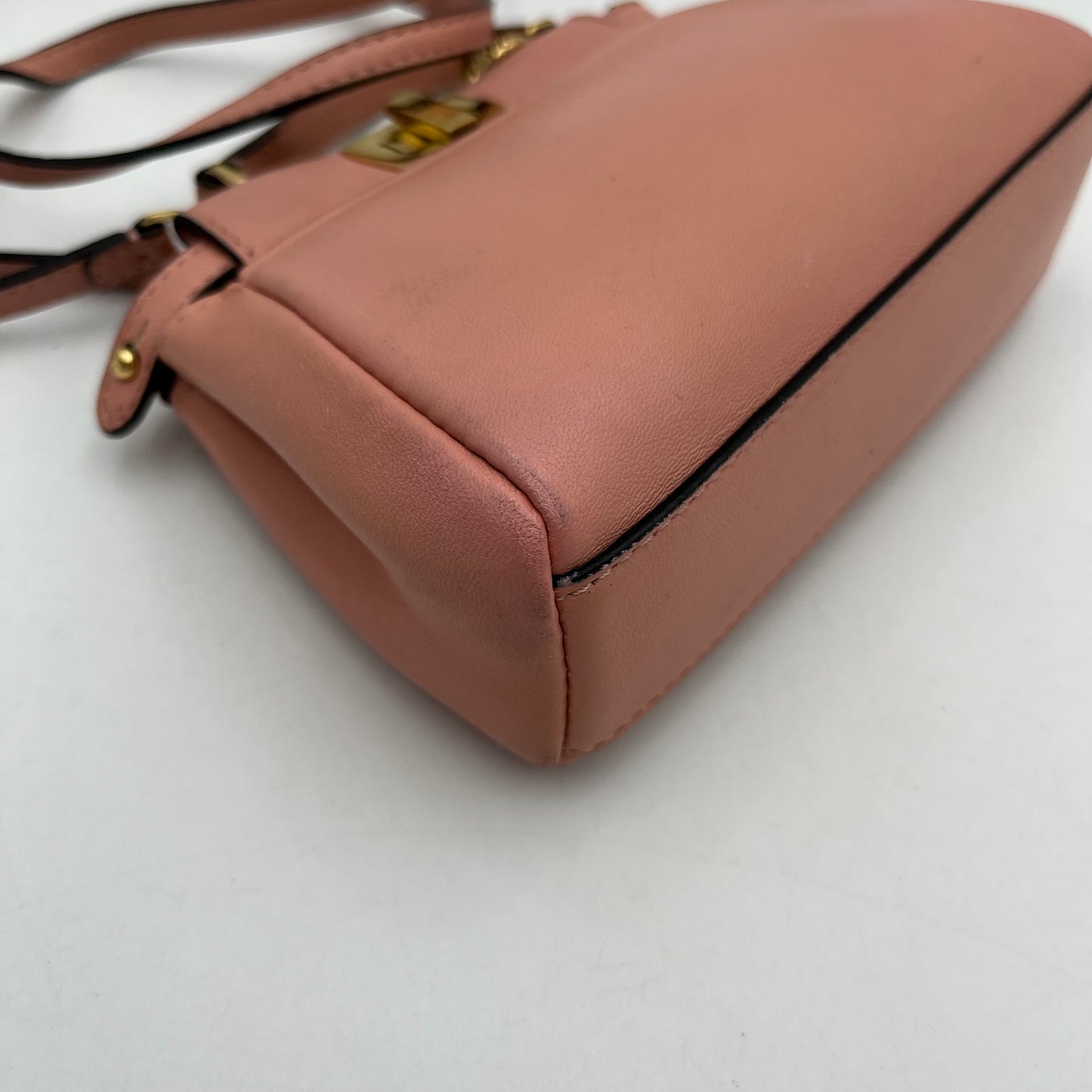 Fendi Pink Leather Micro Peekaboo
