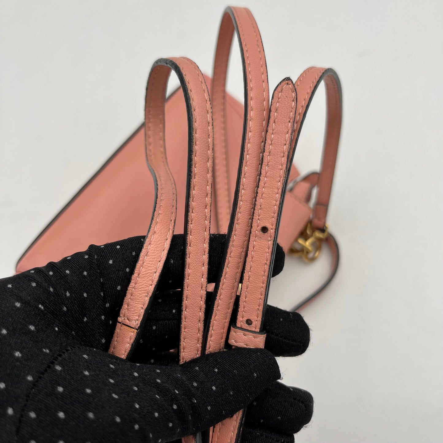 Fendi Pink Leather Micro Peekaboo