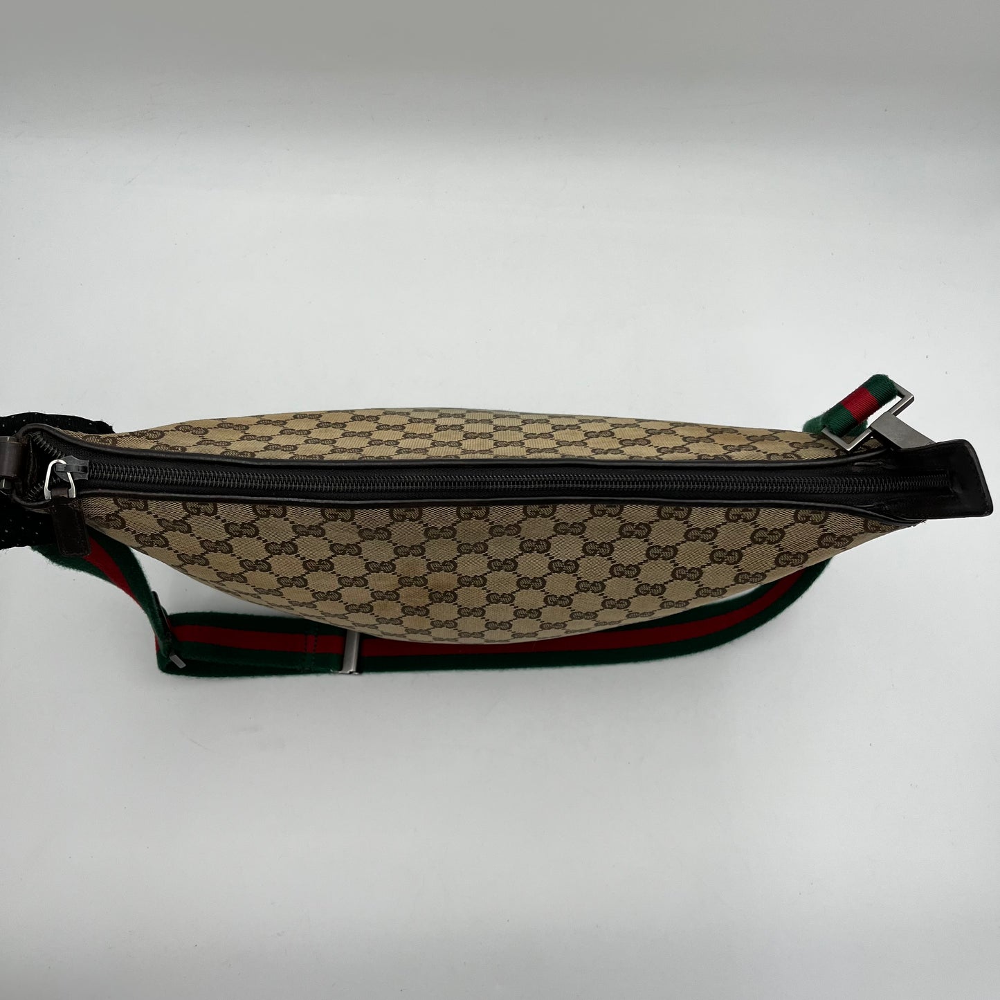 Gucci Monogram Canvas Web Sherryline Hobo Crossbody
