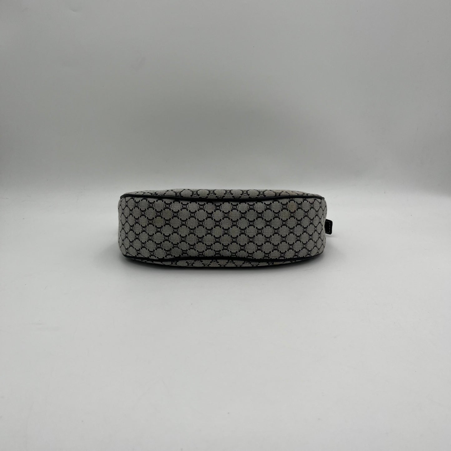 Celine Paris Gray Macadam Canvas Ava Hobo Baguette