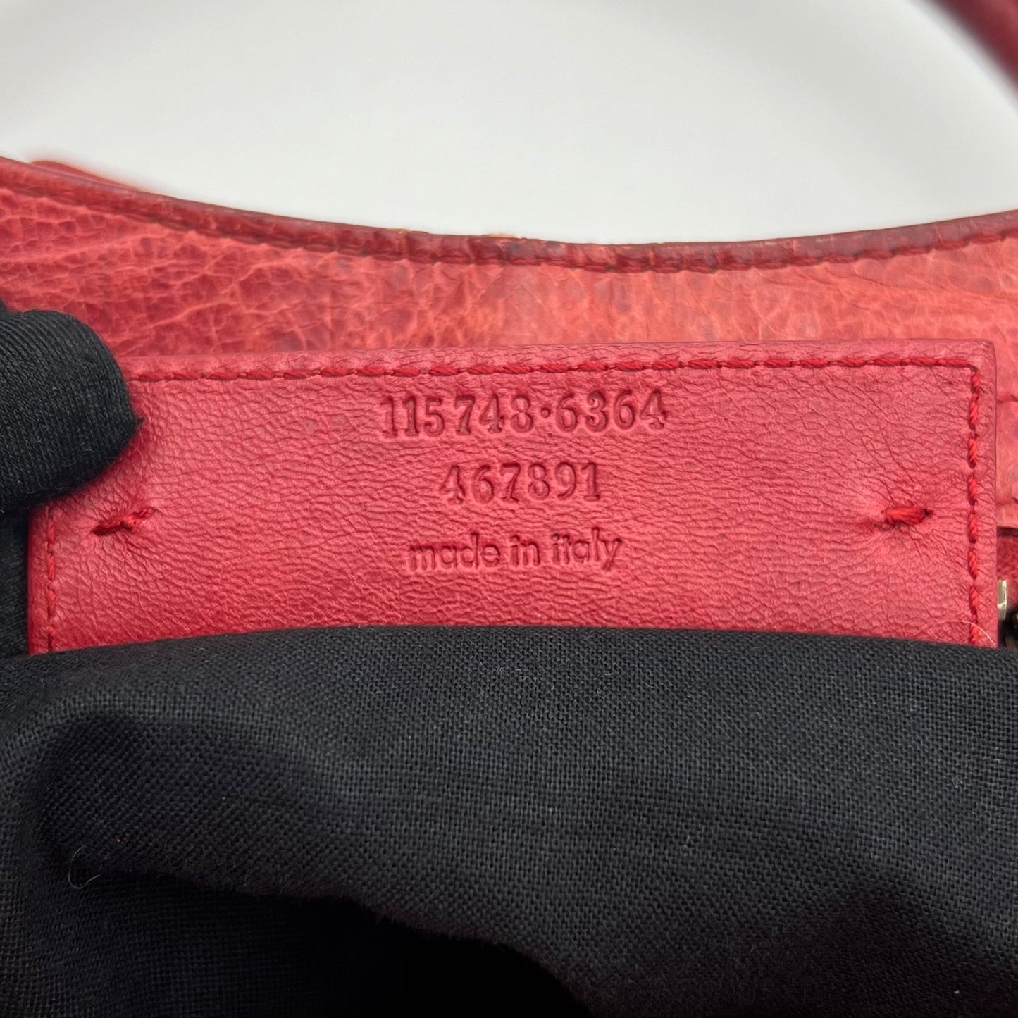 Balenciaga Red Leather Classic City