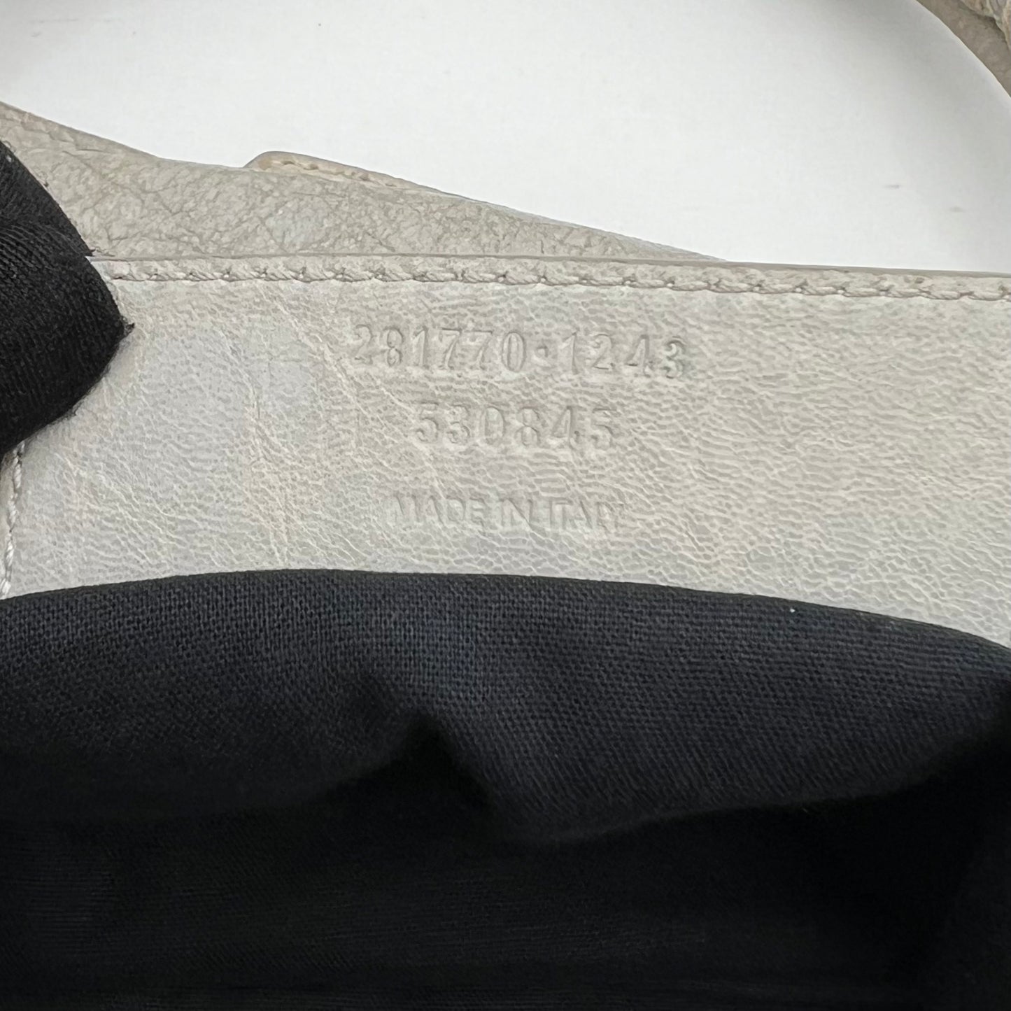 Balenciaga Light Gray Leather Giant 12 City Bag SHW