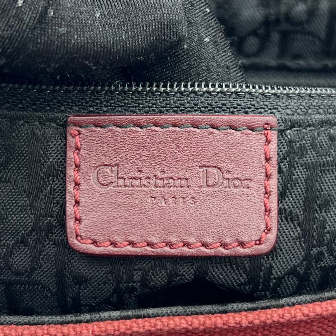 Christian Dior Burgundy Leather Street Chic Columbus