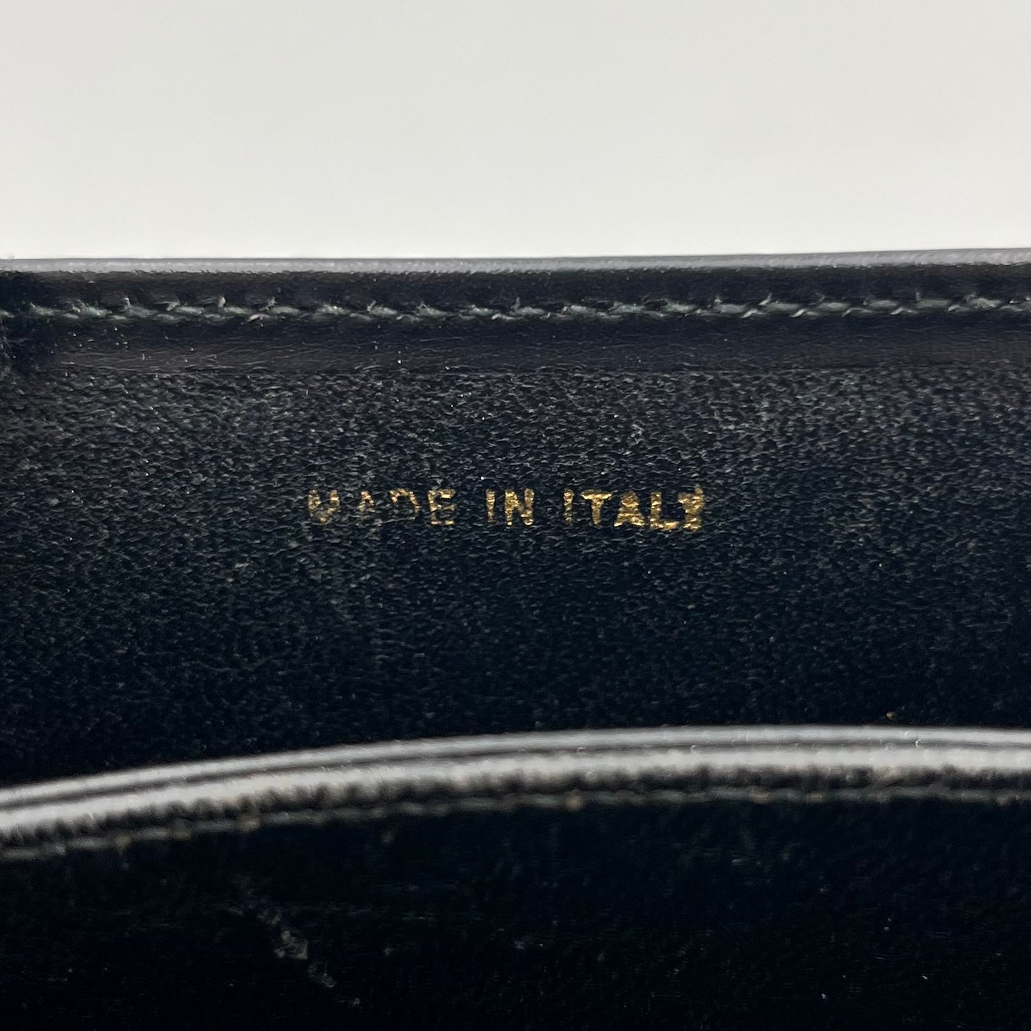 Celine Paris 1970s Black Leather Crecy Box Bag