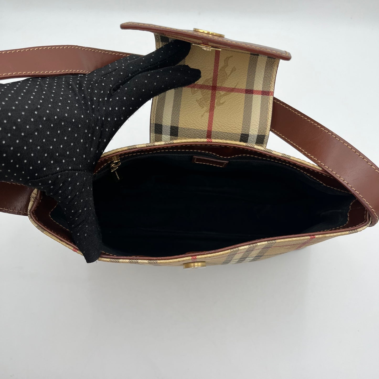 Burberry Haymarket Shoulder Bag