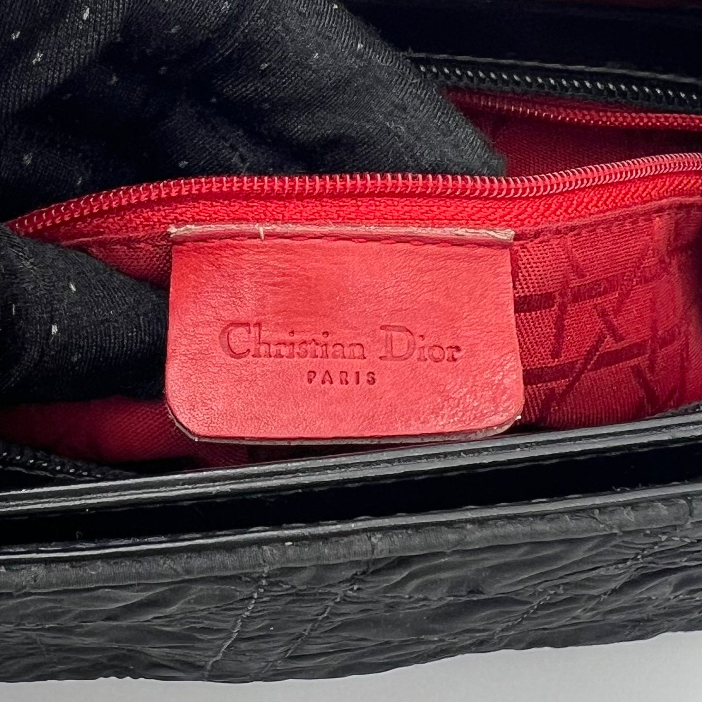 Christian Dior Black Lady Dior Cannage Shoulder Bag