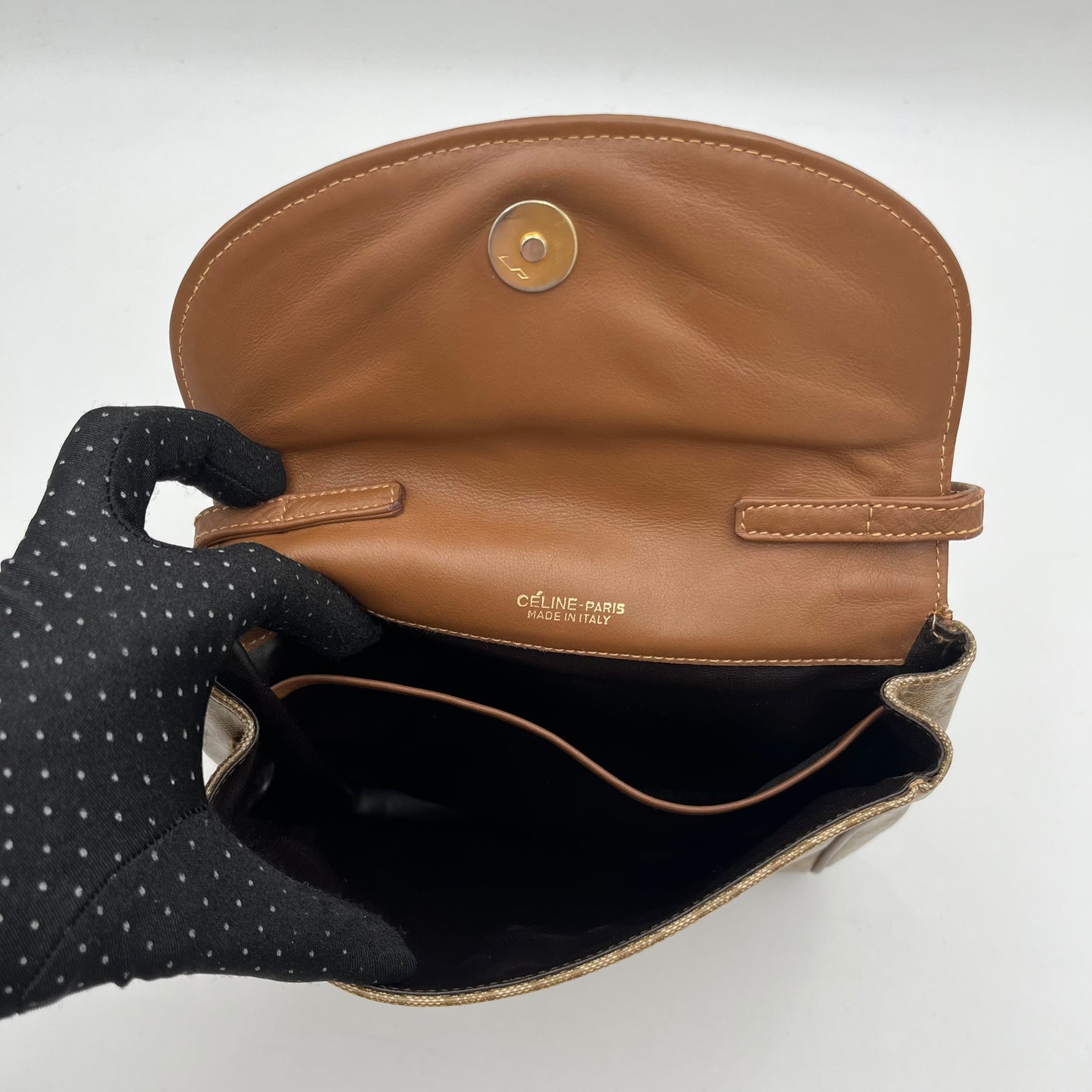 Celine Paris Macadam PVC Small Flap Crossbody