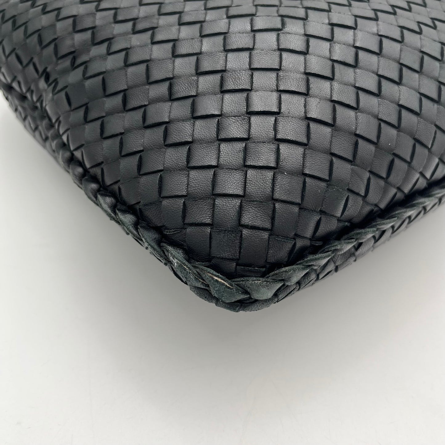 Bottega Veneta Black Intrecciato Large Hobo Bag