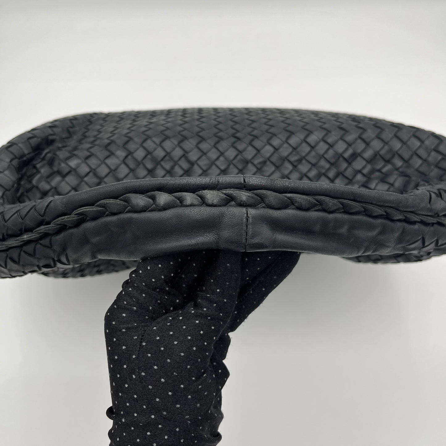 Bottega Veneta Black Intrecciato Large Hobo Bag