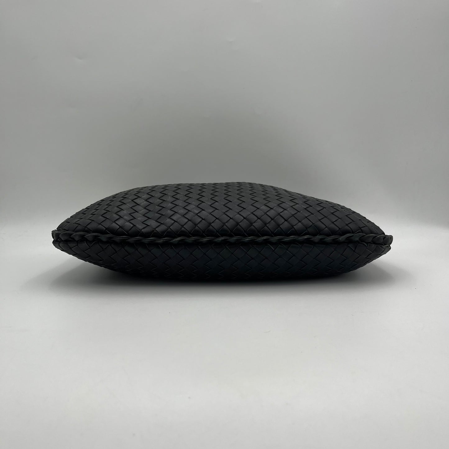 Bottega Veneta Black Intrecciato Hobo Bag