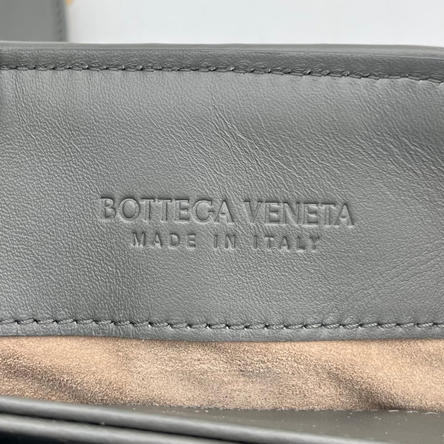 Bottega Veneta Gray Intrecciato Olimpia