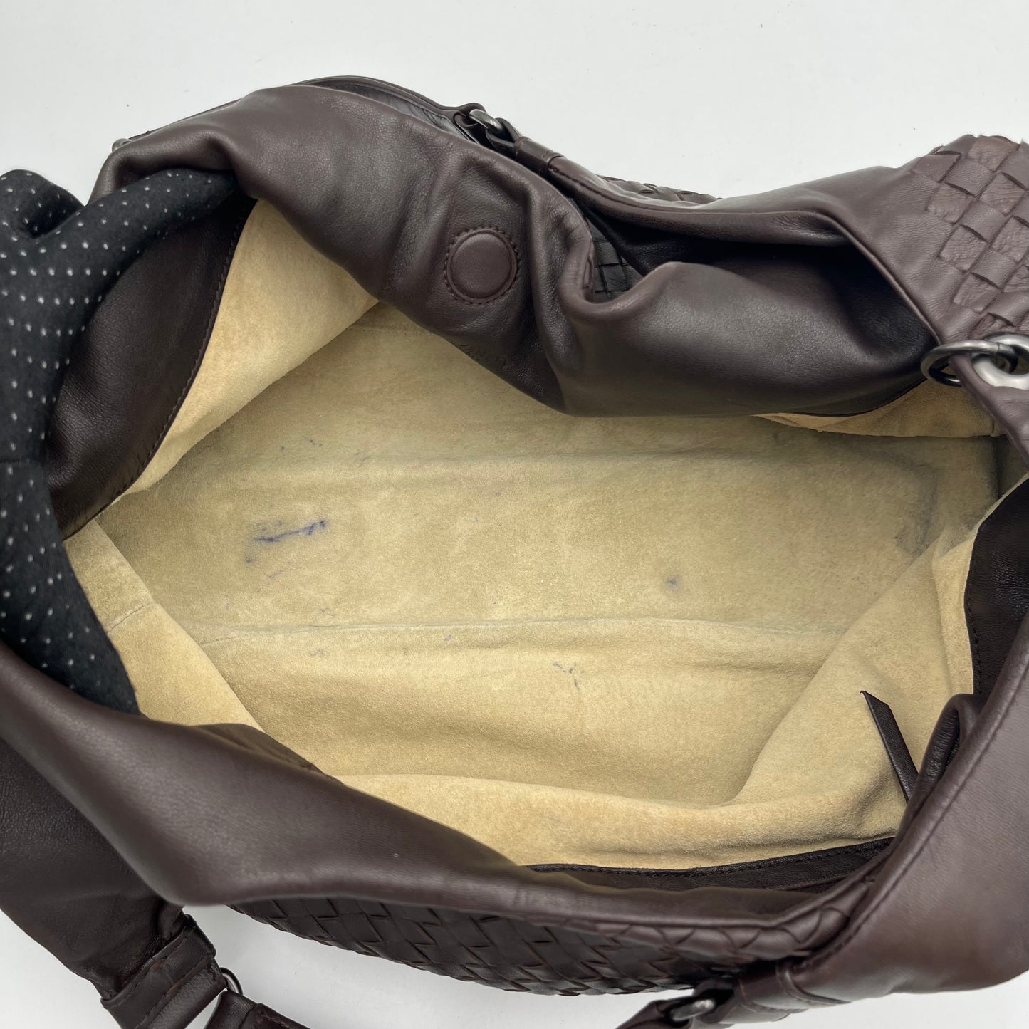 Bottega Veneta Brown Intrecciato Campana Large Hobo Bag