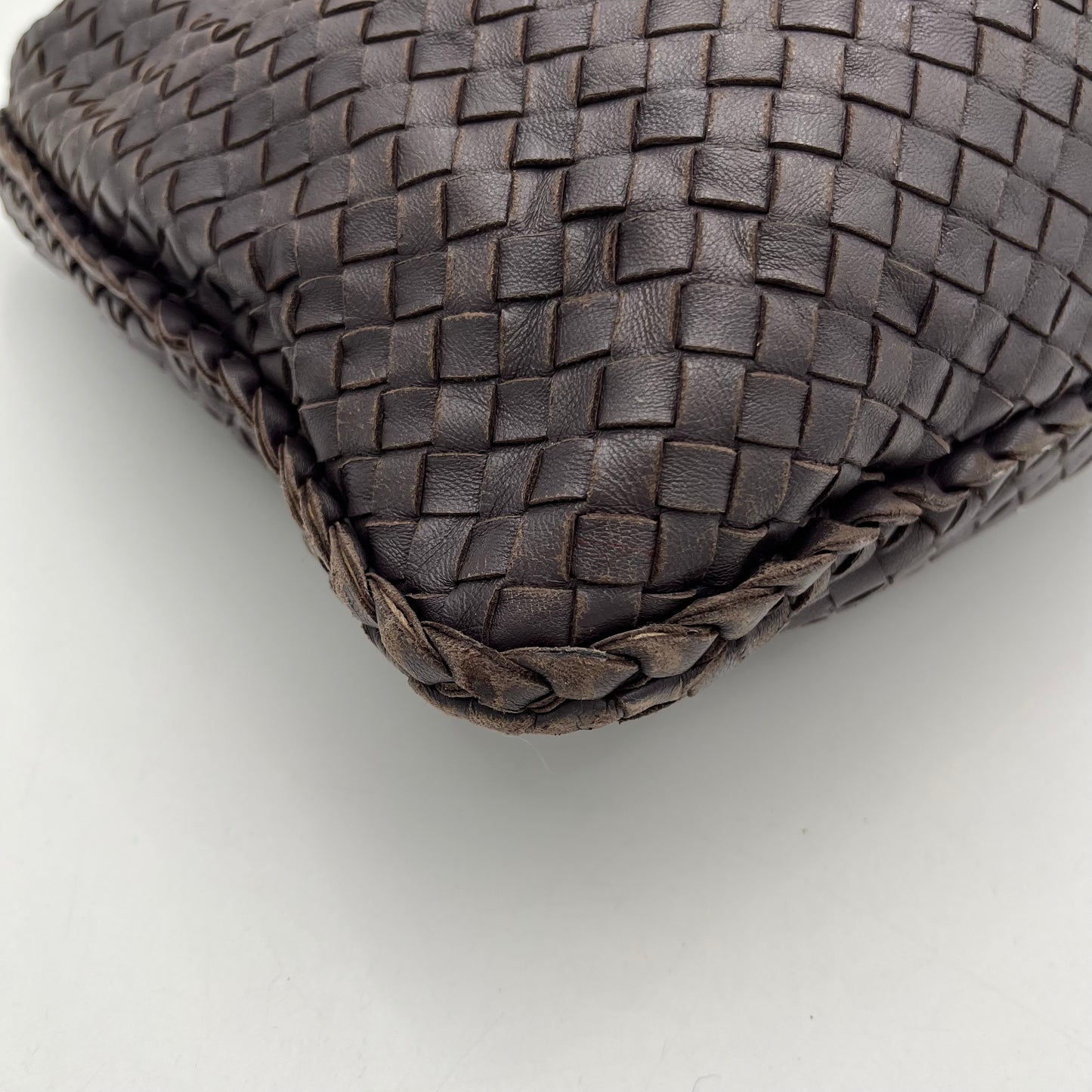 Bottega Dark Gray Intrecciato Large Hobo Bag