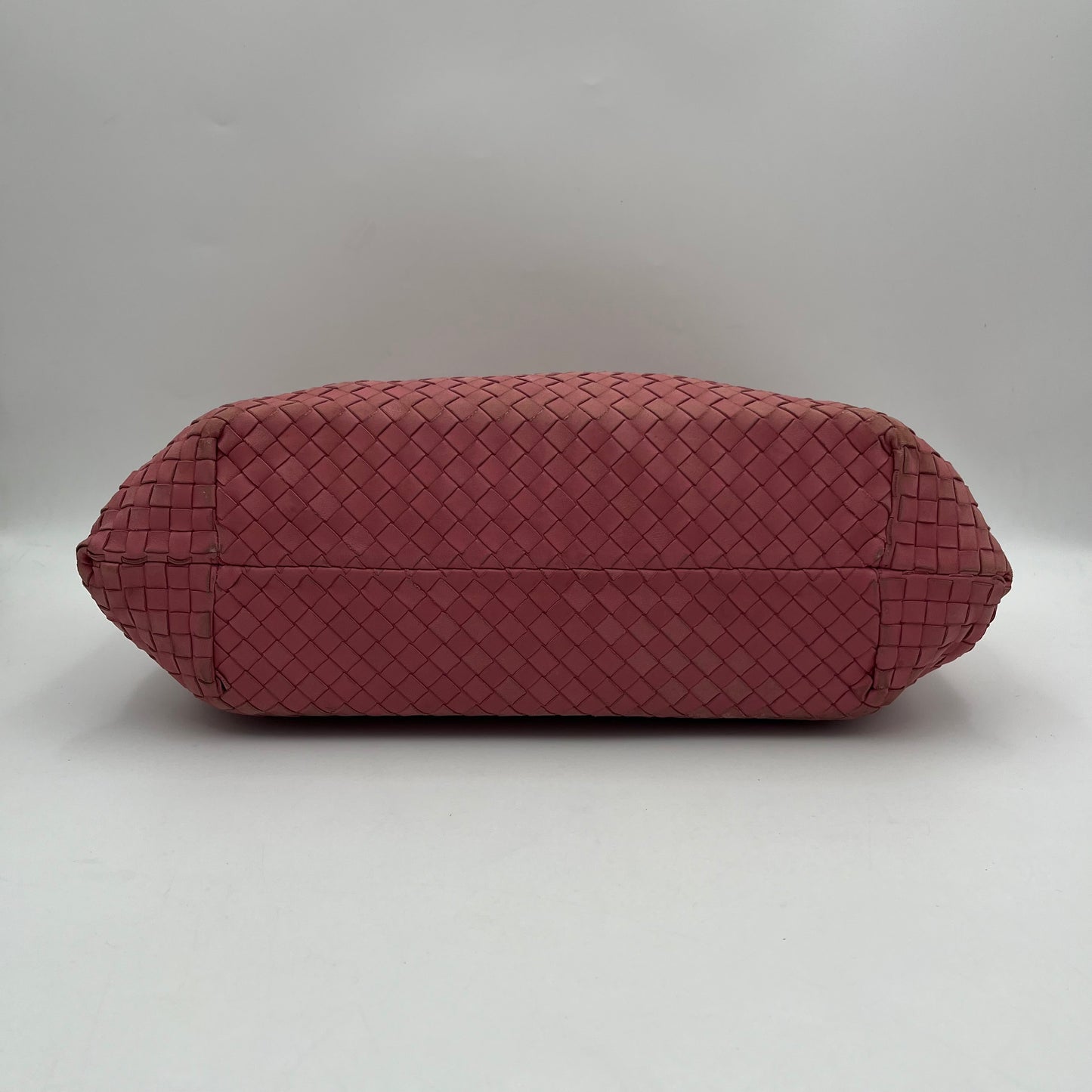 Bottega Veneta Pink Intrecciato Nappa Capri Tote