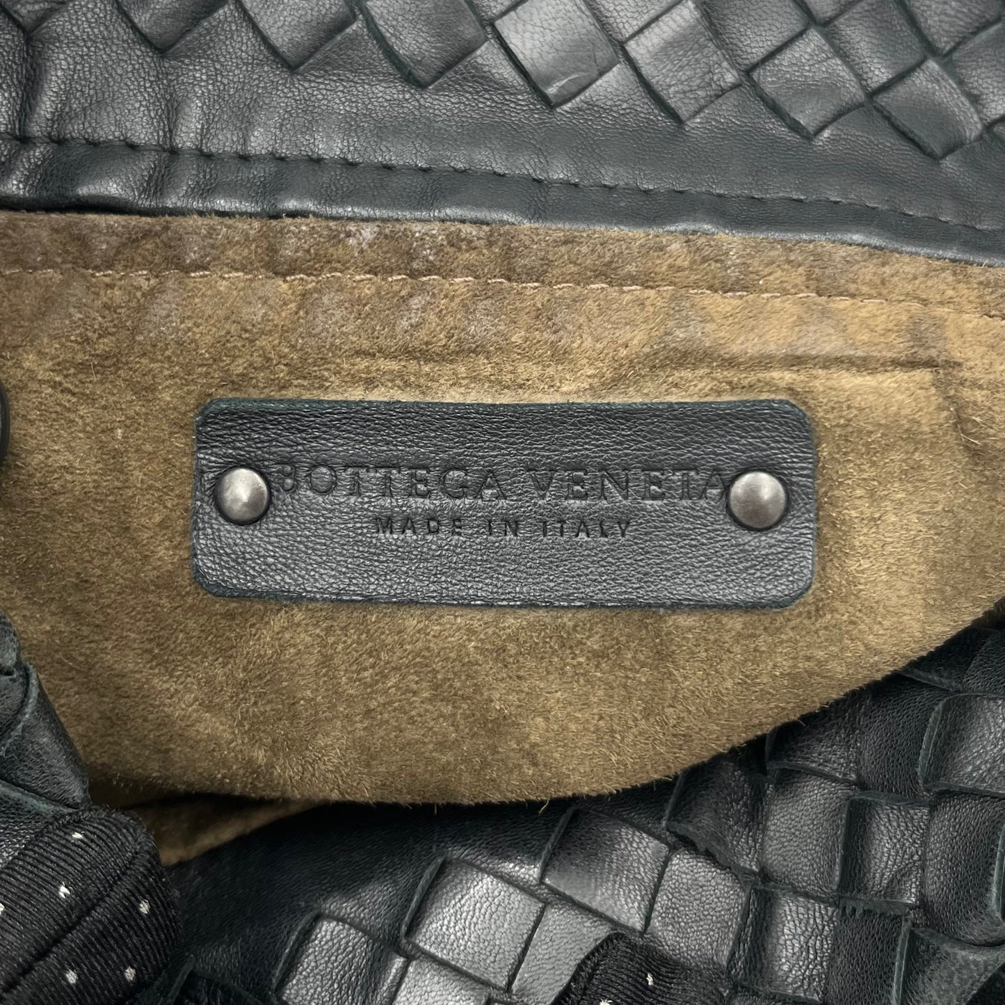 Bottega Veneta Black Intrecciato Bucket Shoulder Bag