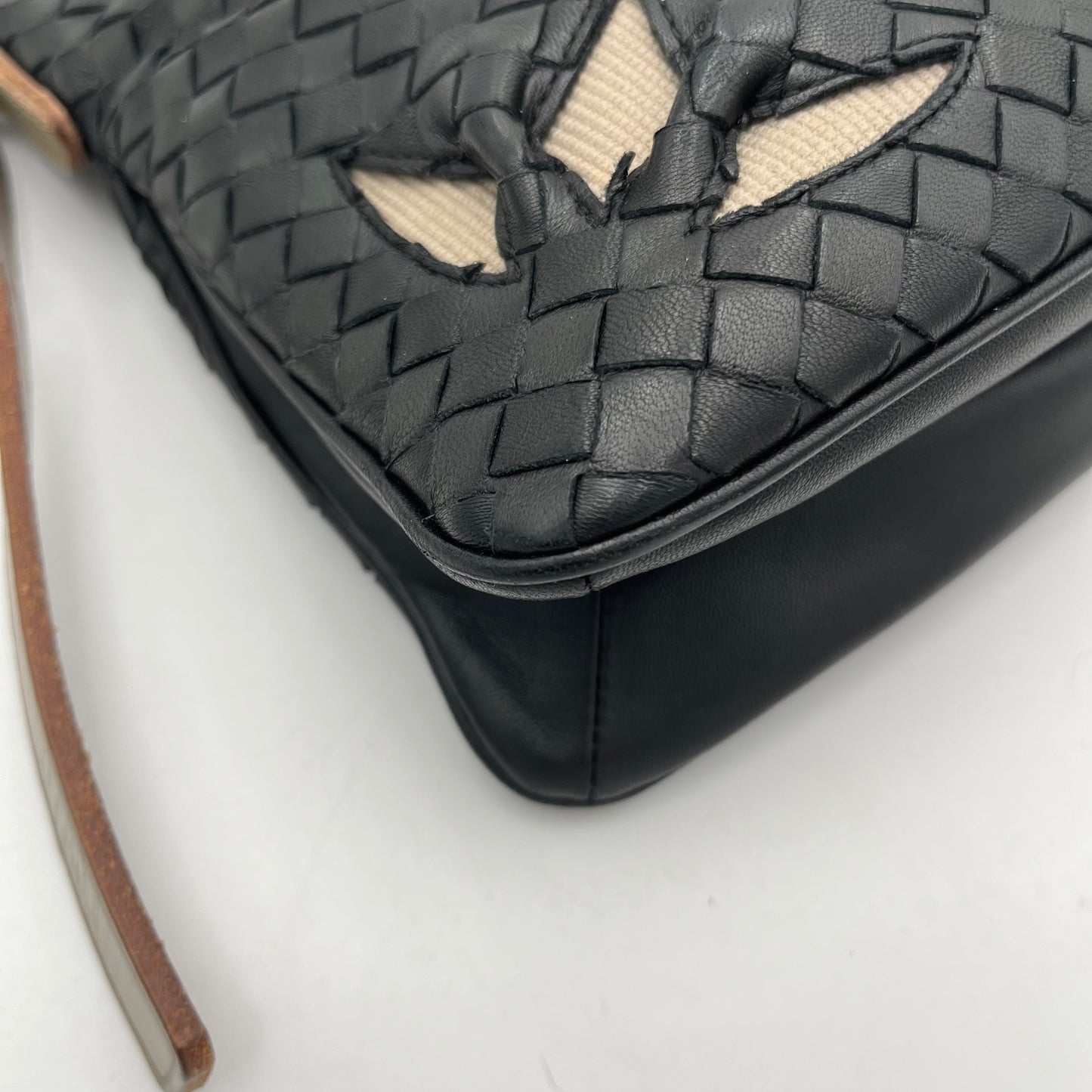 Bottega Veneta Black Intrecciato Crossbody