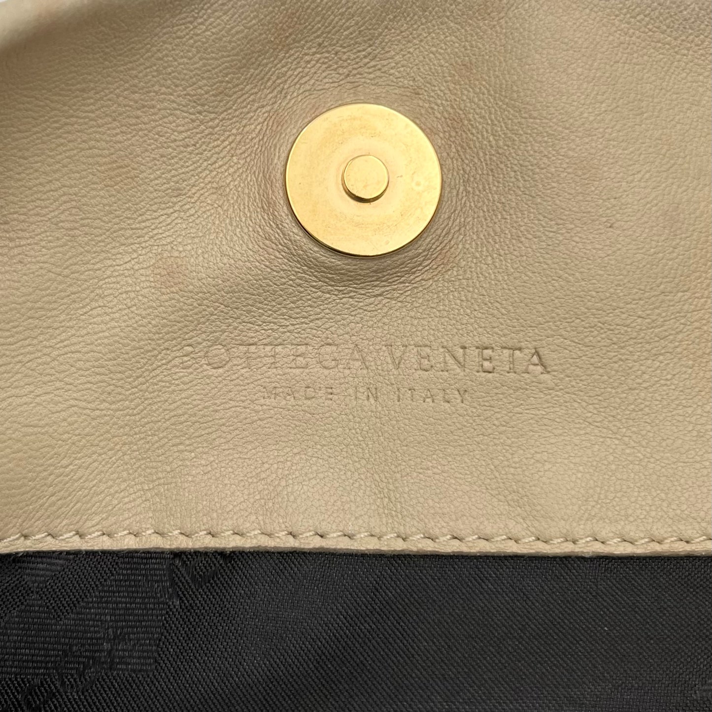 Bottega Veneta White Intecciato Shoulder Bag