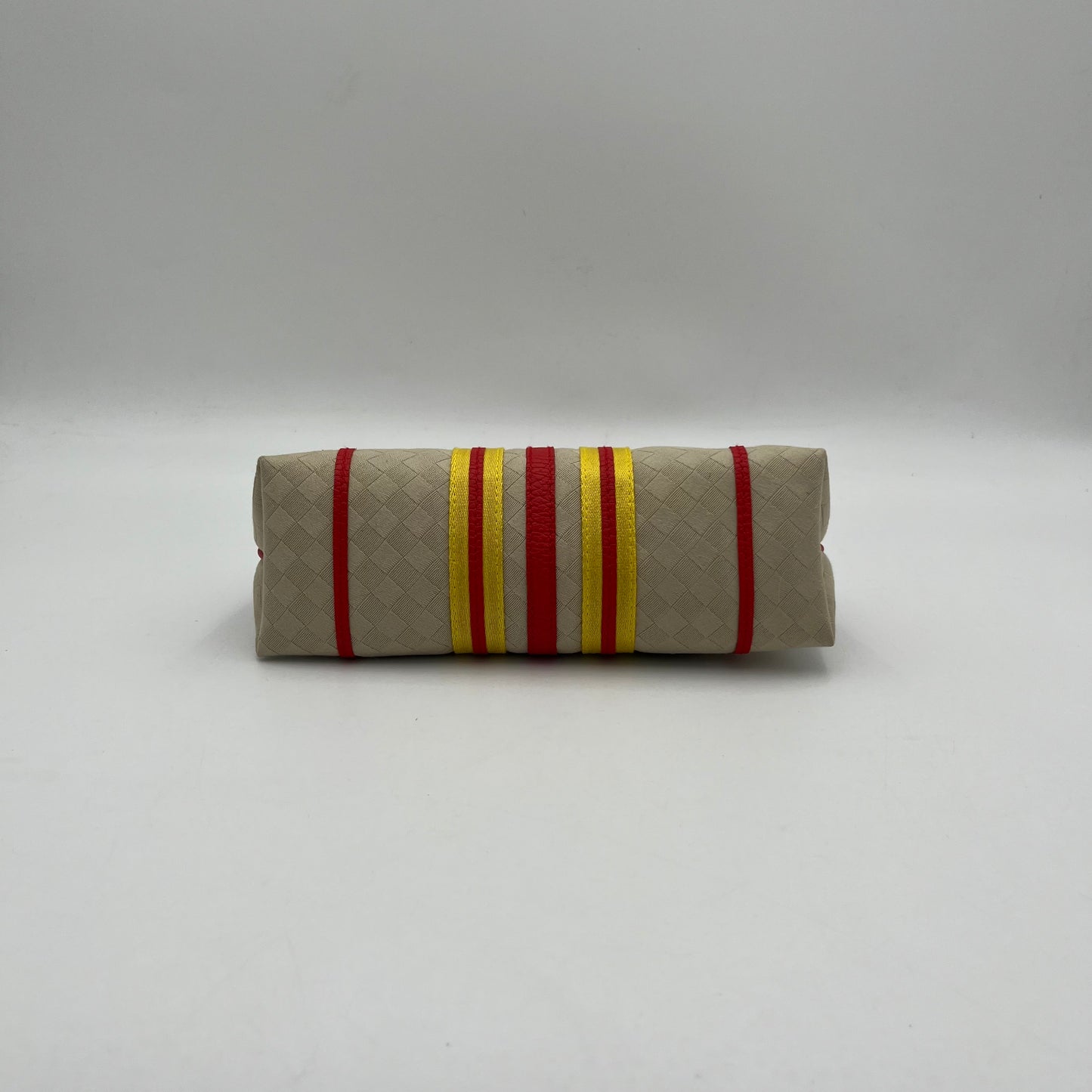 Bottega Veneta Red and Yellow Stripe Pochette