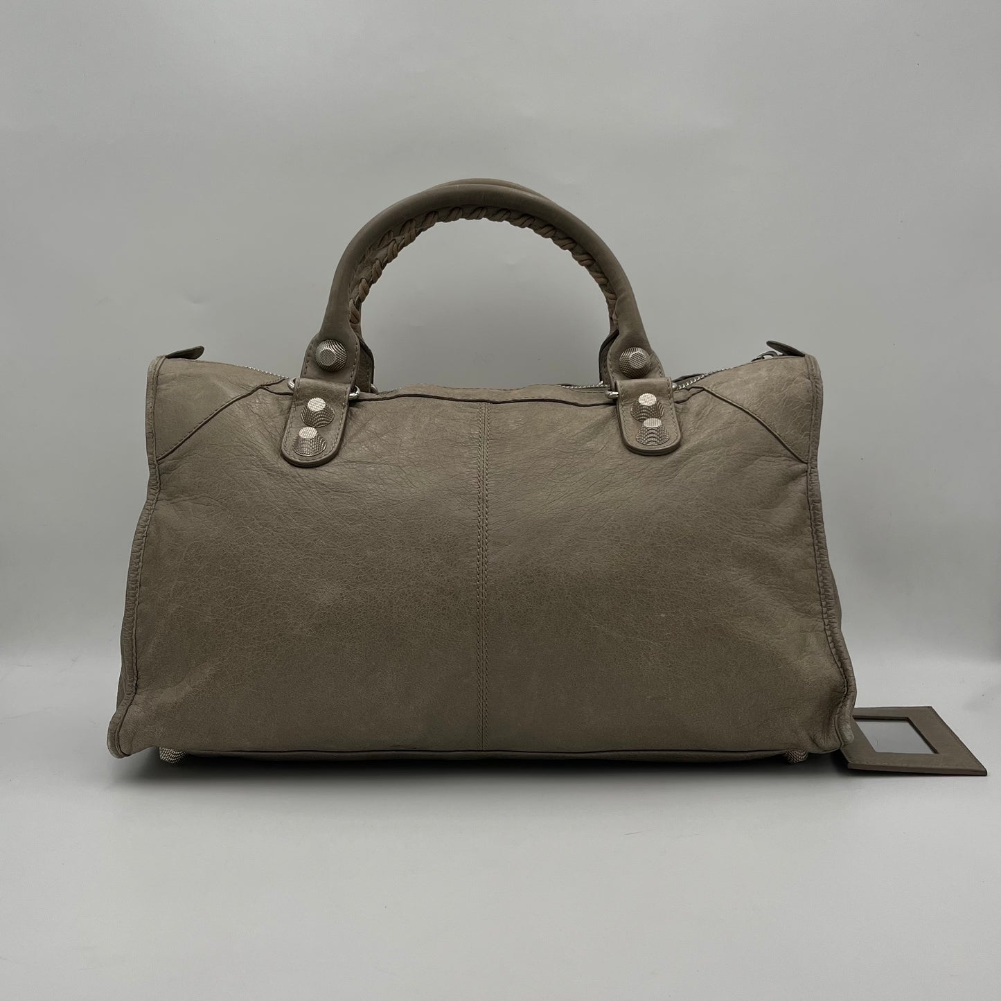 Balenciaga Gray Leather Giant 21 City