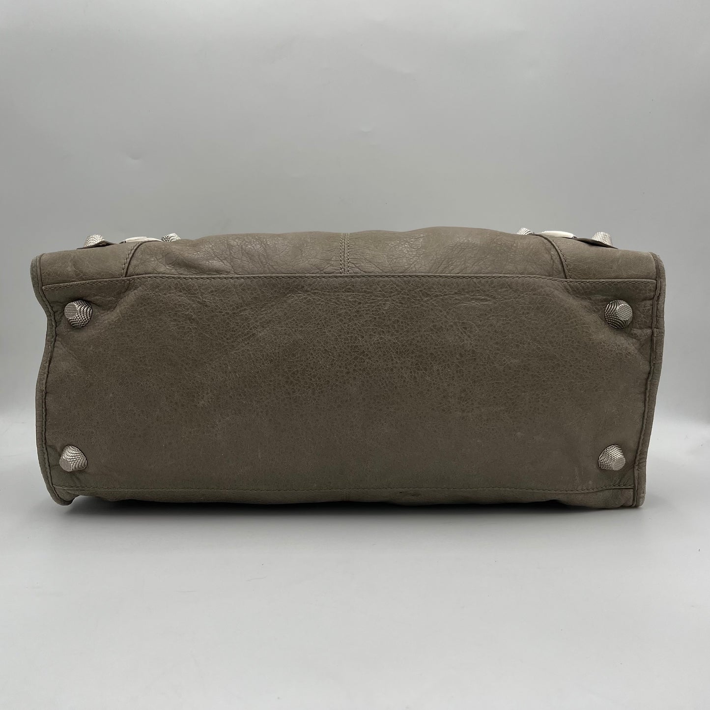Balenciaga Gray Leather Giant 21 City