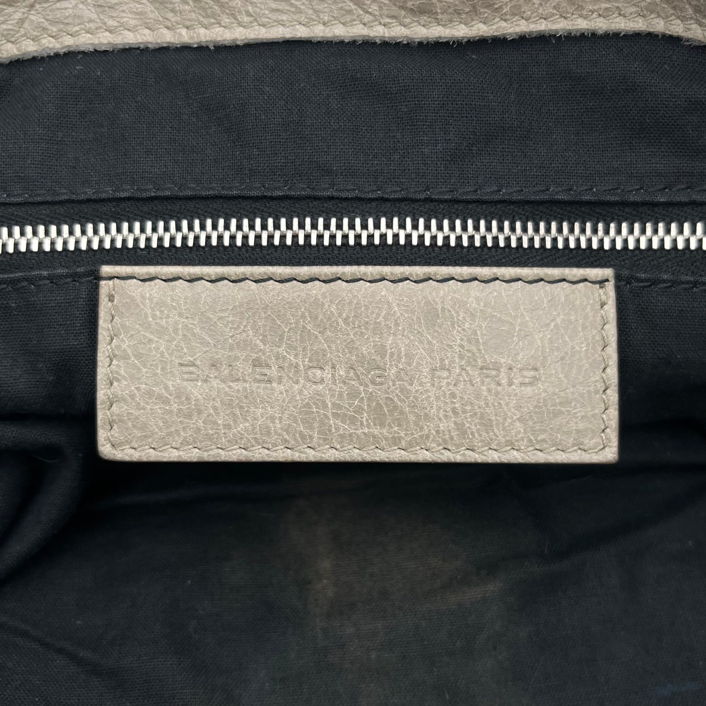 Balenciaga Gray Leather Giant 21 City