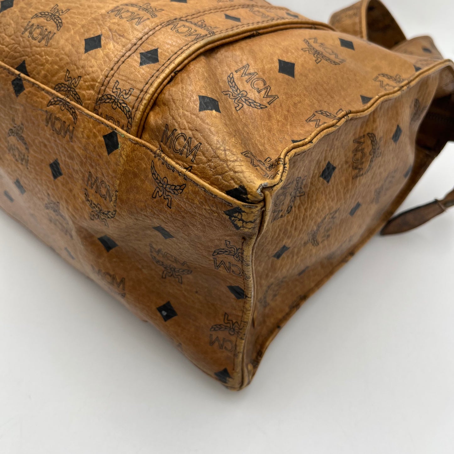 MCM Cognac Shopper's Tote
