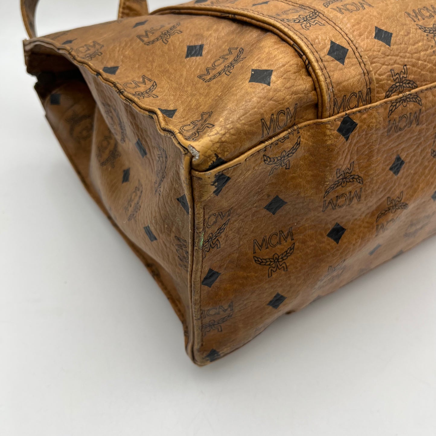 MCM Cognac Shopper's Tote
