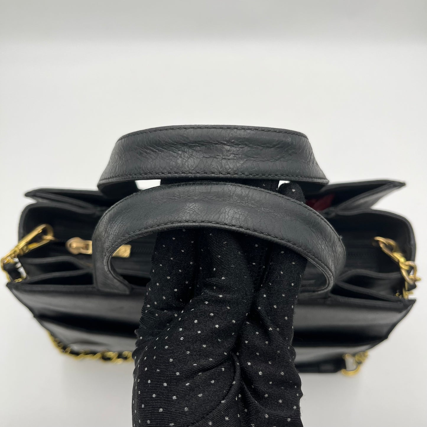 Loewe Black Anagram Leather Handbag