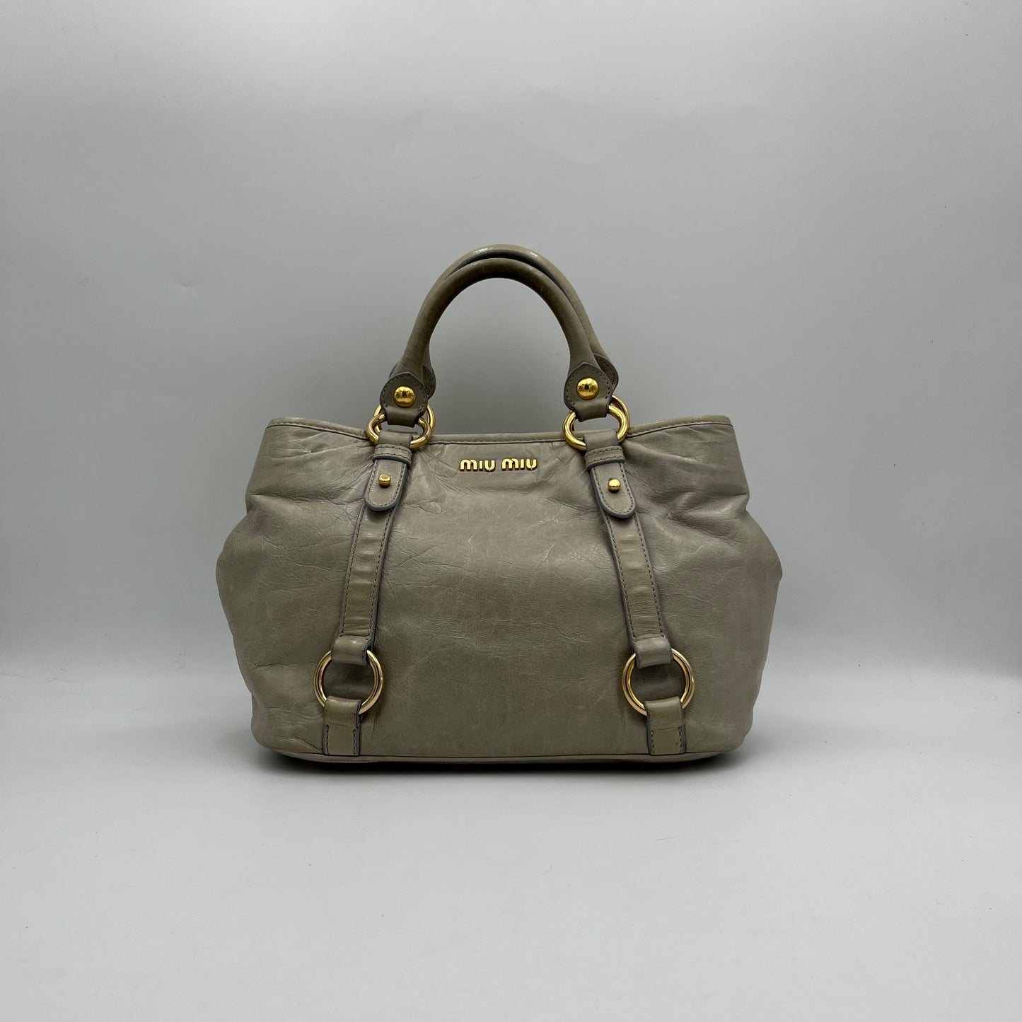 Miu Miu Vitello Leather Handbag