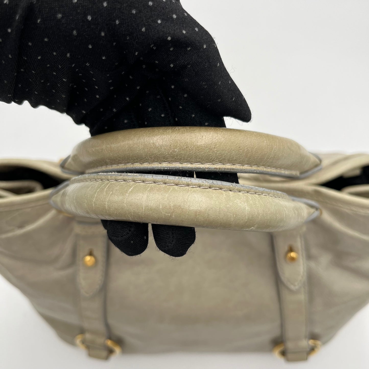 Miu Miu Vitello Leather Handbag