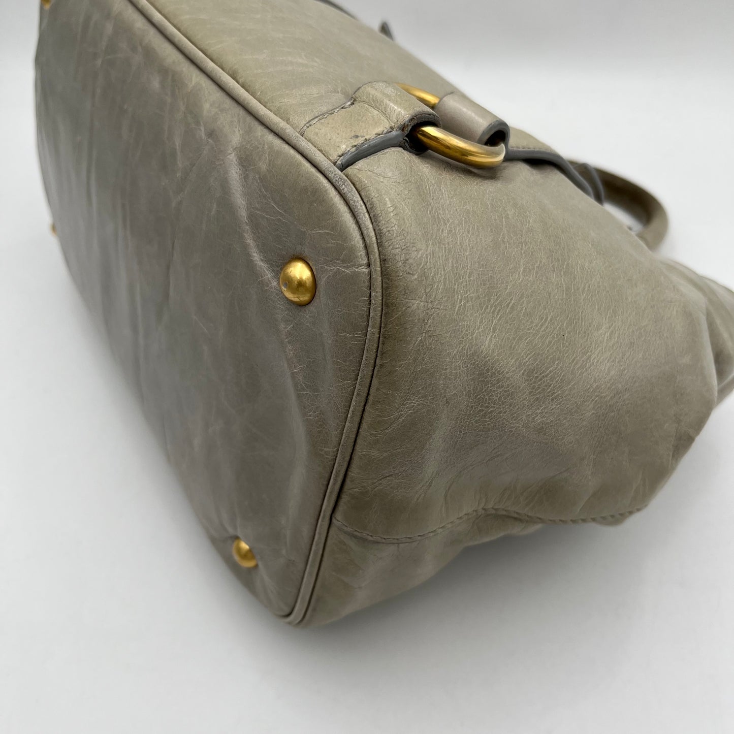Miu Miu Vitello Leather Handbag